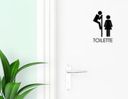 Voyeur - Aufkleber für die Tür in Bad & Gästetoilette