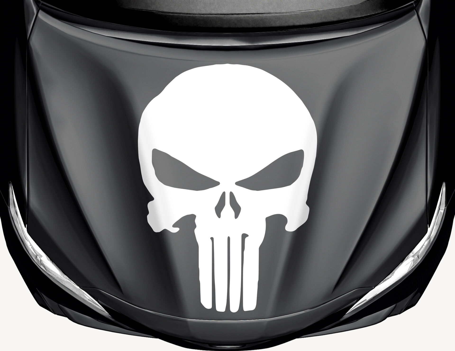 Autoaufkleber - Punisher USA - Tank Totenkopf Aufkleber für Auto