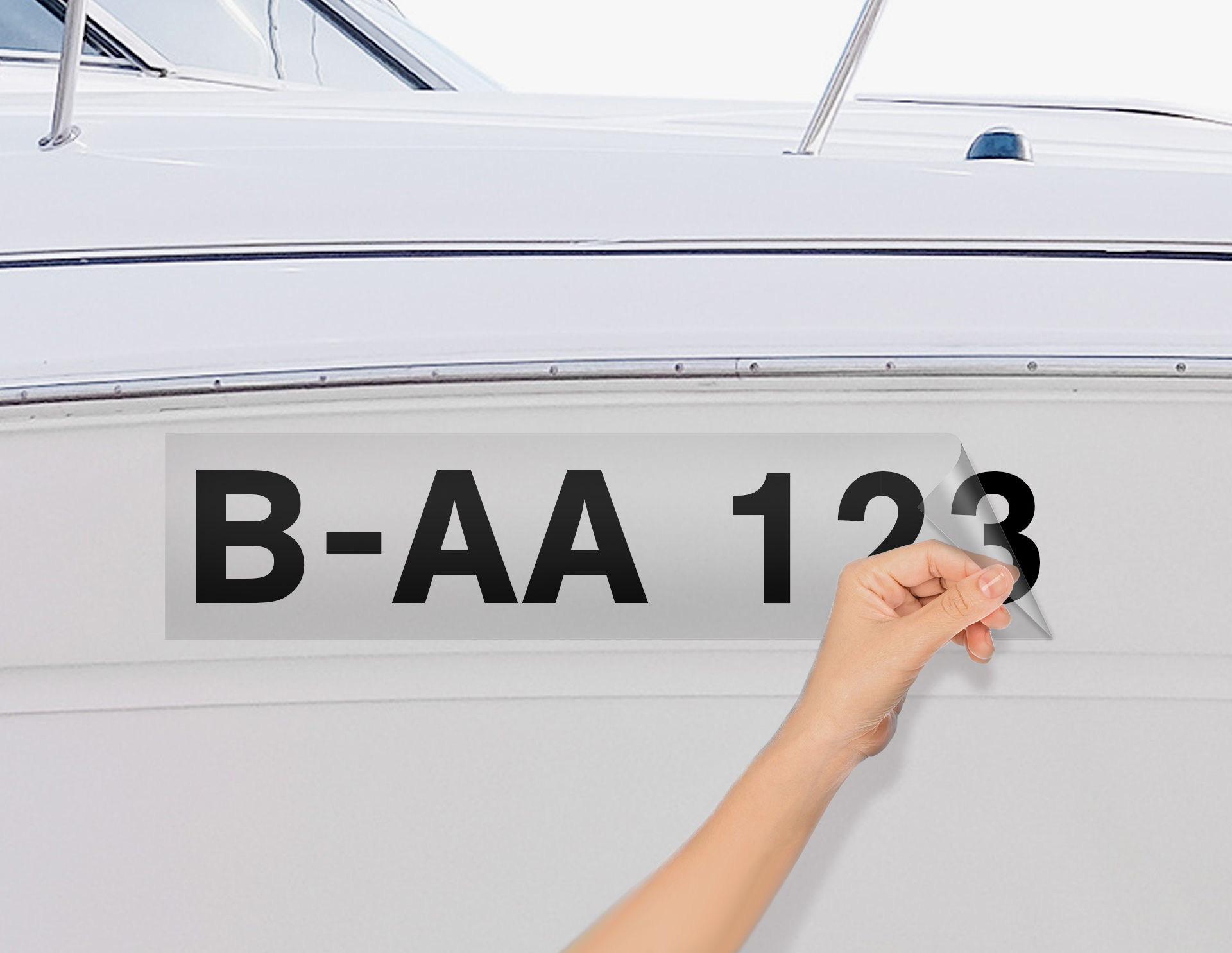 Don Cappello Bootsnummer Bootskennzeichen Kennzeichen Amtliche anerkannte Kennzeichnung für Boote 1 Stück