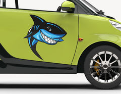 Autoaufkleber Haifisch Chucky