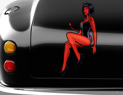 Autoaufkleber Pin-up Girl Betty Devil
