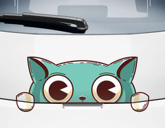 Autoaufkleber Katze Poupette