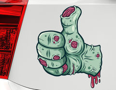 Autoaufkleber Thumb Up Zombie Hand