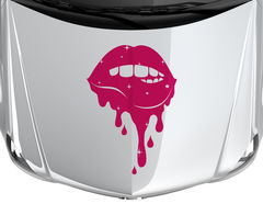 Autoaufkleber "Painted Lips":  Kuss-Mund im Graffiti-Look