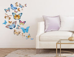 Wandtattoo Butterflies in Watercolor