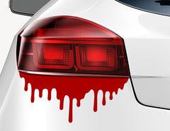 Autoaufkleber Dripping Blood-Set