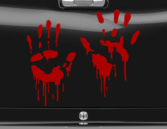 Autoaufkleber Bloody Hands
