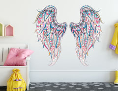 Wandtattoo Angel Wings Ethno-Style