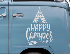 Autoaufkleber Happy Camper