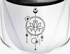 Autoaufkleber Geometric Art Lotus