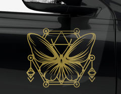 Autoaufkleber Geometric Art Butterfly