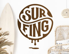 Wandtattoo Surfing Emblem