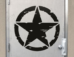 Wandtattoo Grunge Military Star