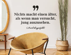 Wandtattoo Karl Lagerfeld Zitat