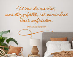 Wandtattoo Katharine Hepburn Zitat
