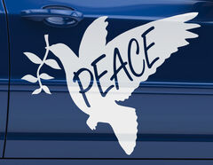 Autoaufkleber Peace Friedenstaube