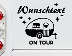 Autoaufkleber Dein Wohnwagen on Tour