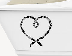 Bootsaufkleber Nautical Rope Heart-Set