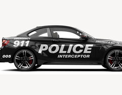 Autoaufkleber Police Car Design-Set