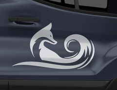 Autoaufkleber Fox Tail Wave-Set
