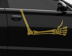 Autoaufkleber "Thumb up Bones" Skelettarm zeigt Daumen-Hoch