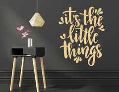 Wandtattoo „Little Things“ findet Glück in kleinen Dingen