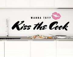 Wandtattoo Kiss the Cook