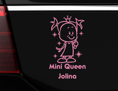 Autoaufkleber "Kleine Königin" für kleine Mini Queens