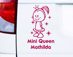 Autoaufkleber "Cutie Queen" für Ballerinas & Prinzessinnen