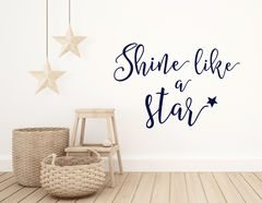 Wandtattoo „Star Shine“ leuchtet wie ein Stern