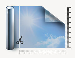 Gebäude-Sonnenschutzfolie SilverPro Medium auf Wunschmaß
