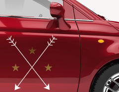 Autoaufkleber Stars with Arrows
