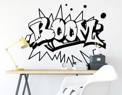 Wandtattoo „Boom“ ideal für Comic- und Graffitifans