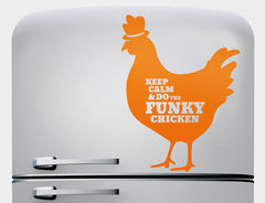 Wandtattoo Funky Chicken
