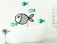 Wandtattoo „Fische“ für tierisches Badevergnügen