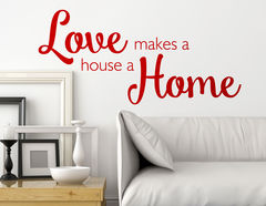 Wandtattoo „Love home” für ein geliebtes Zuhause