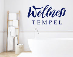 Wandtattoo „Wellness Tempel“ macht Dein Bad zum Spa
