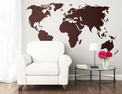 Wandtattoo „Planet Home“ zeigt die Welt