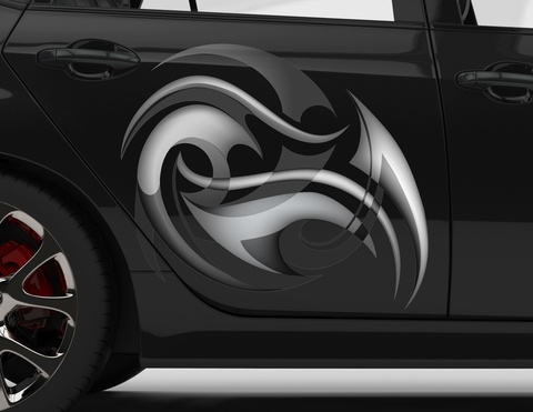 Autoaufkleber Tribal Dark Storm