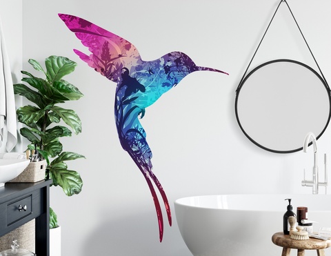 Wandtattoo Humming Bird Tropica