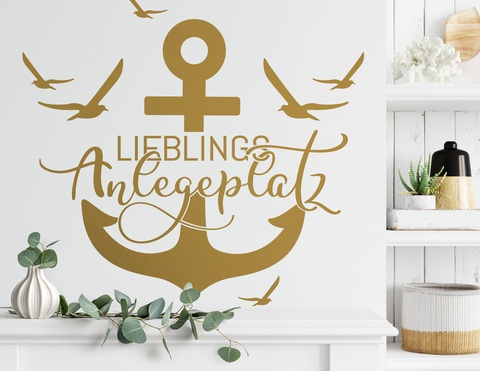 Wandtattoo Lieblings Anlegeplatz