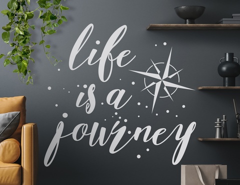 Wandtattoo Life is a journey