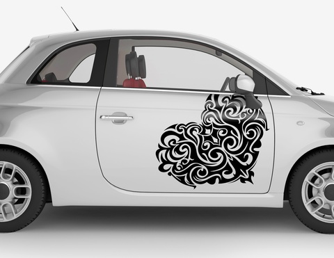 Autoaufkleber Tribalheart