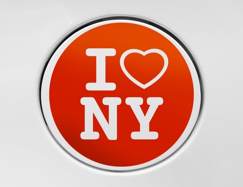 Autoaufkleber I love NY