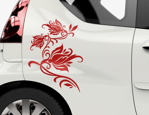 Autoaufkleber Kiss of Rose