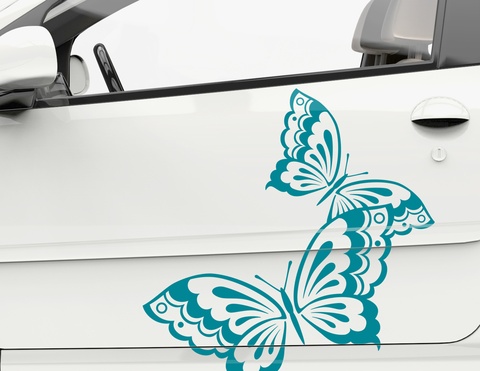 Autoaufkleber Butterfly Love