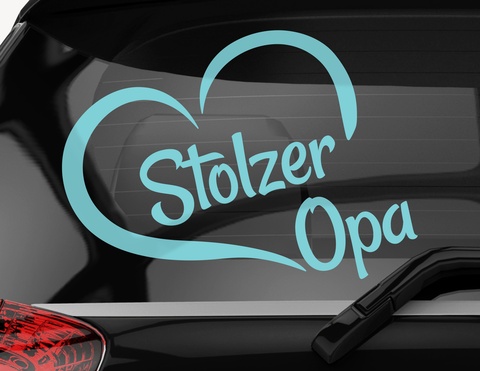 Autoaufkleber Stolzer Opa