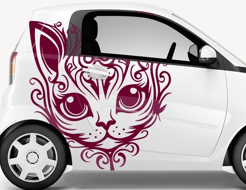 Autoaufkleber Göttlicher Katzenblick