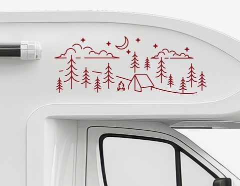 Autoaufkleber Campingträume