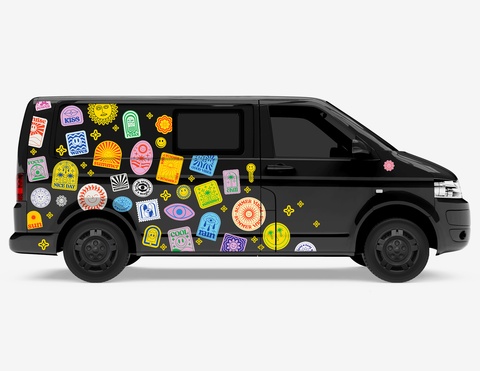 Autoaufkleber Pop Art Stickerparty